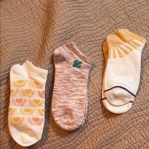 Colorful Patterned Ankle Socks Set